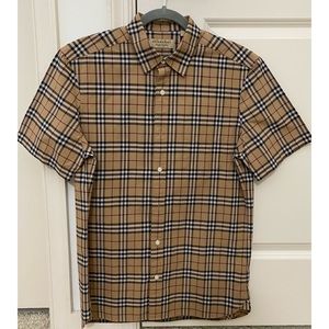 BURBERRY • Checkered Short-Sleeve Shirt